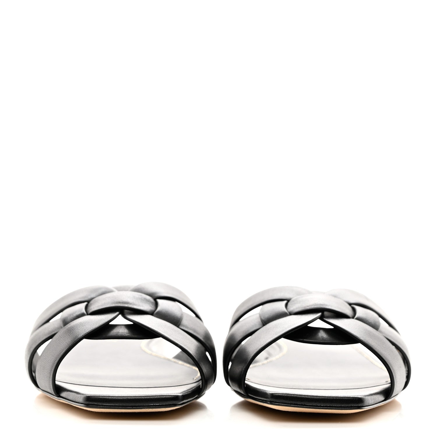 Saint Laurent Calfskin Tribute 05 Slide Sandals 37 2 of 9