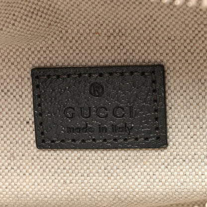 Gucci GG Supreme Monogram Textured Dollar Calfskin Ophidia Belt Bag Grey Black Graphite Grey 6 of 10