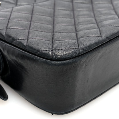 Chanel Lambskin Quilted Shoulder Bag Black 9 of 10