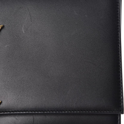 Saint Laurent Smooth Calfskin Medium Classic Monogram Kate Tassel Satchel Black 14 of 20