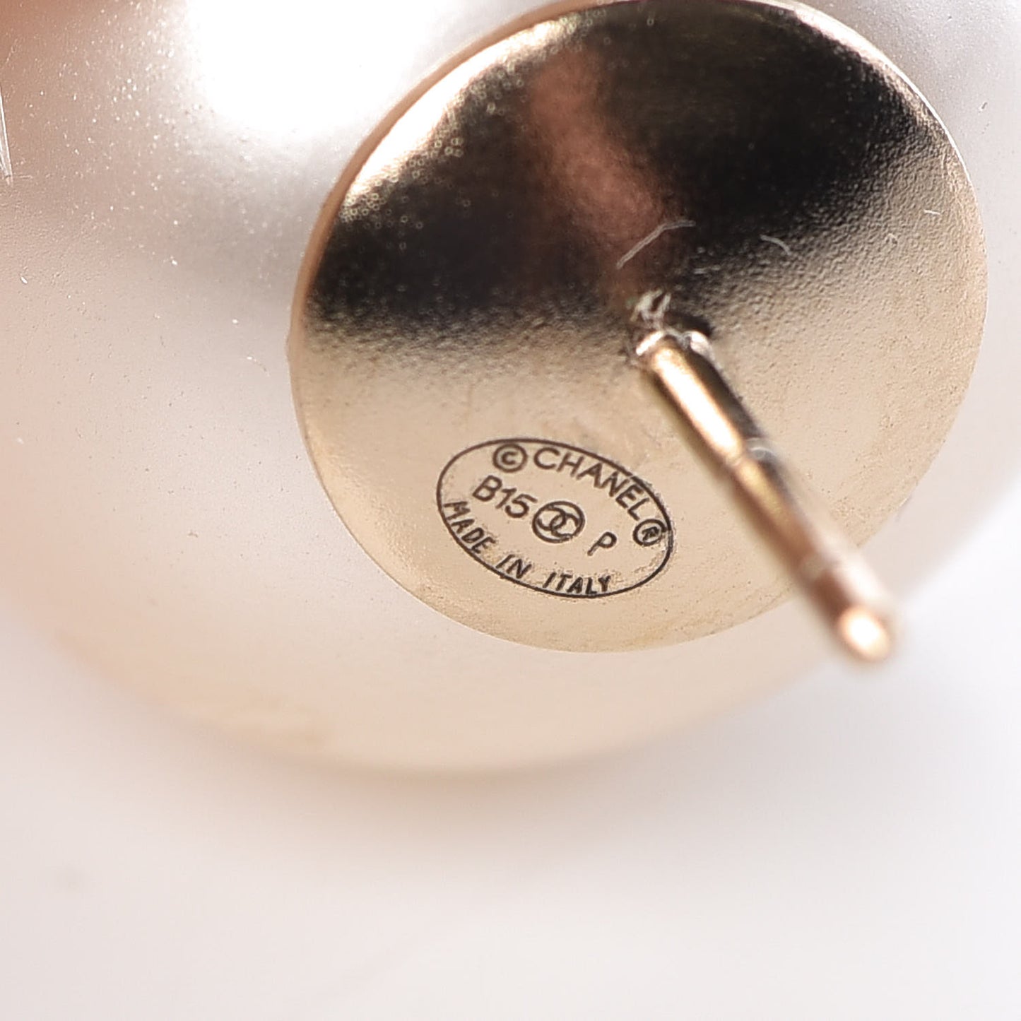 Pearl CC Large Earrings Gold