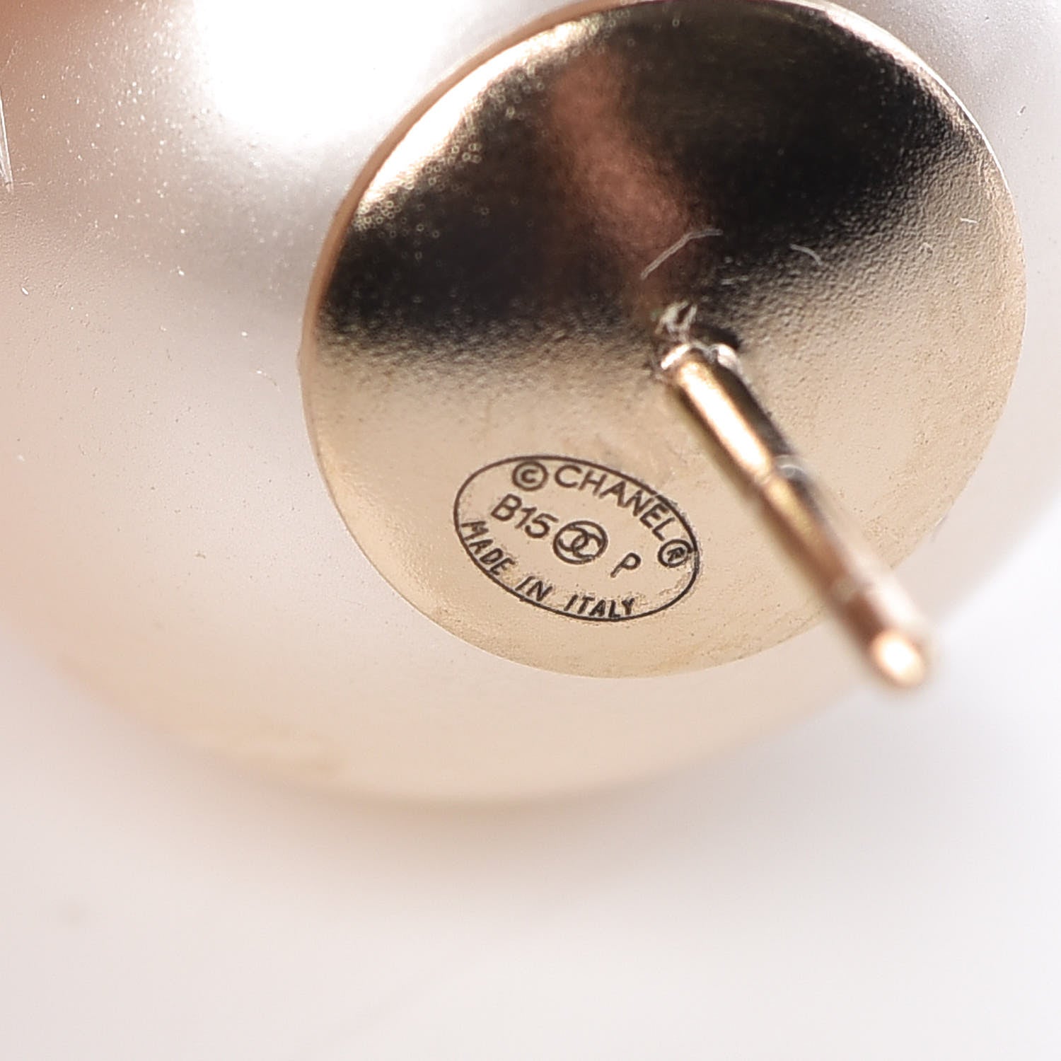 Chanel Pearl CC Large Earrings Gold 4 of 8