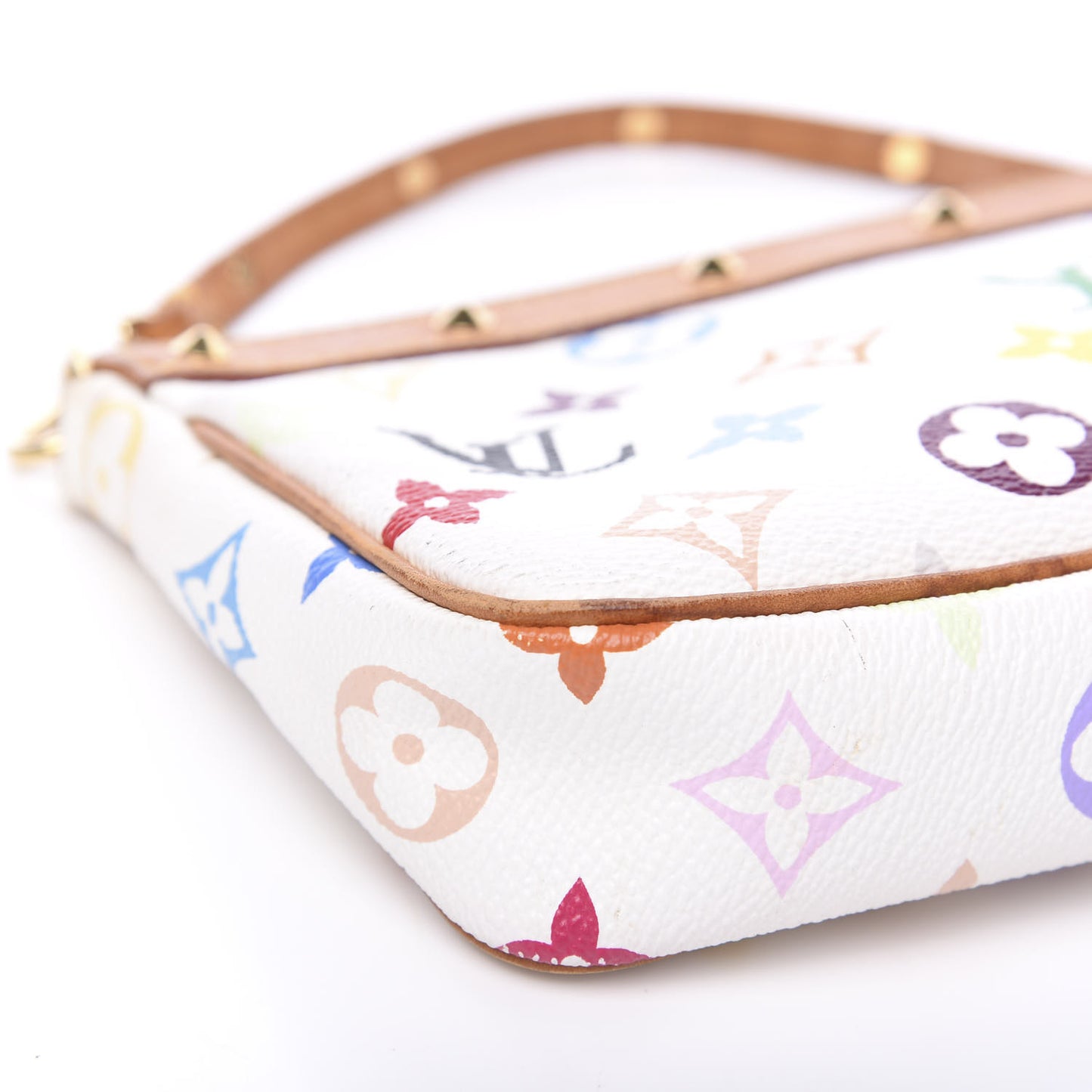 Monogram Multicolor Pochette Accessories White