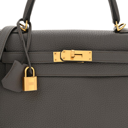 Hermes Togo Kelly Retourne 28 Etain 8 of 11