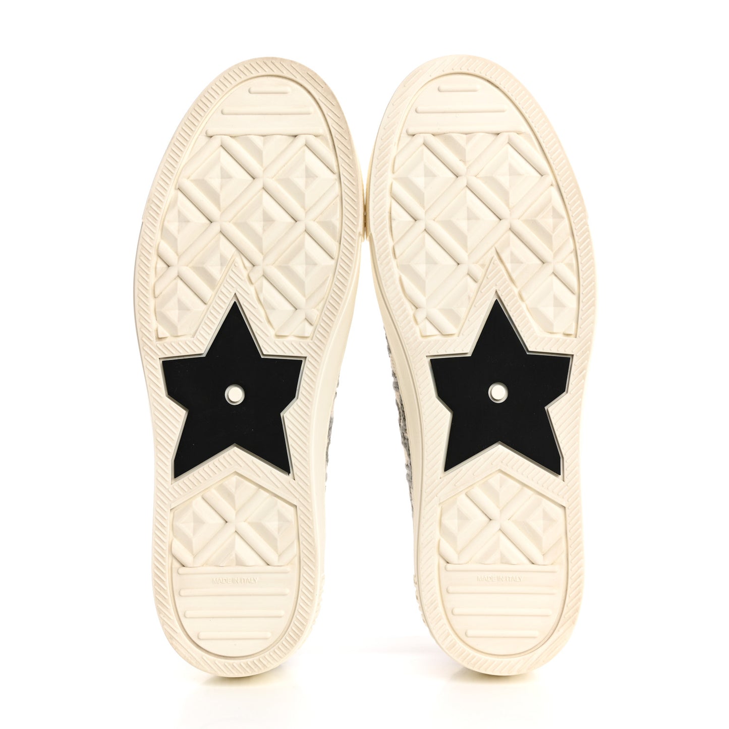 Canvas Oblique Walk'N'Dior Low Top Sneakers 40 Grey Stone