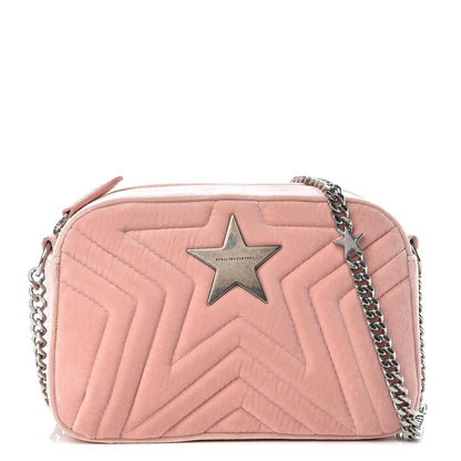 Stella McCartney Velvet Star Shoulder Bag Pink 1 of 10