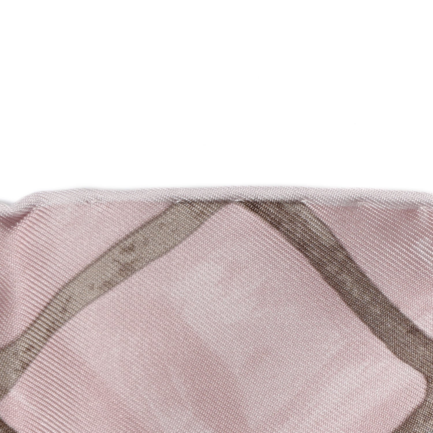 Chanel Silk Camellia Square Scarf Ivory Pink 5 of 5