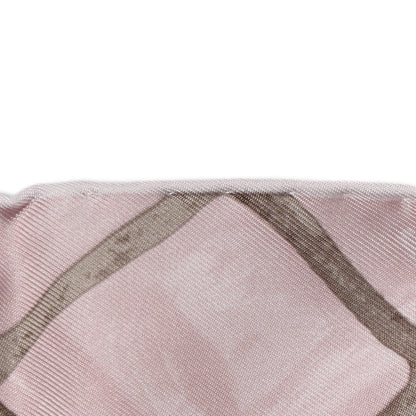 Chanel Silk Camellia Square Scarf Ivory Pink 5 of 5