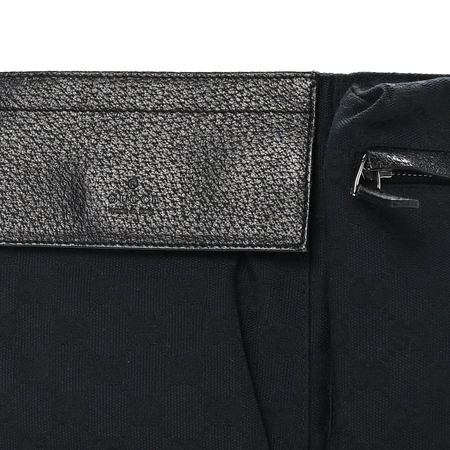 Gucci GG Monogram Double Pocket Belt Bag Black 9 of 13
