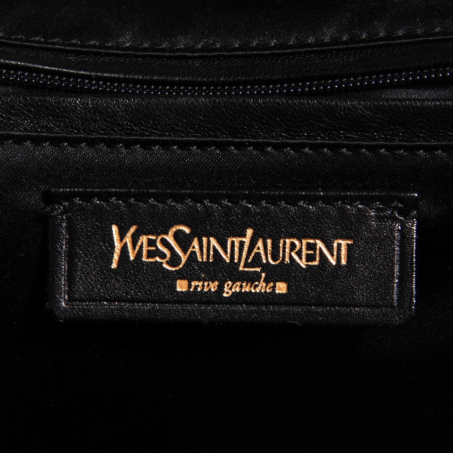 Saint Laurent Ostrich Goatskin Large Rive Gauche Grey 7 of 9