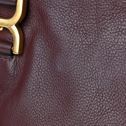 Chloe Calfskin Medium Marcie Satchel Burnt Brown 3 of 5