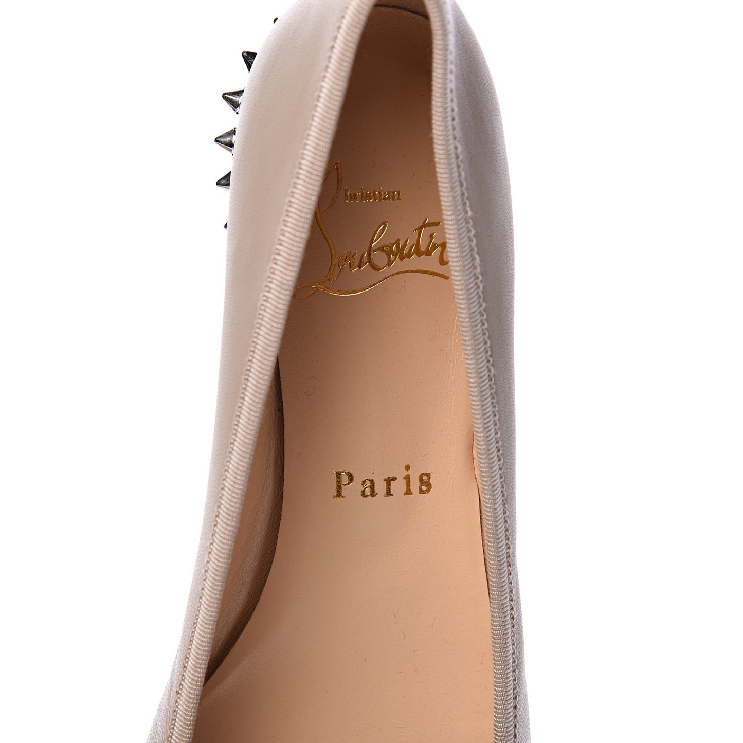 Nappa Spiked Hall Flats 36.5 Nude