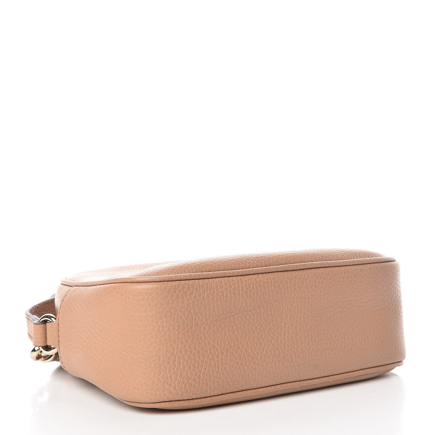 Pebbled Calfskin Small Soho Disco Bag Camelia