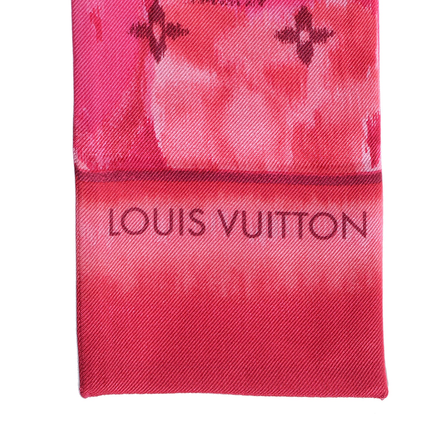 Louis Vuitton Silk Monogram Ikat Summer Bandeau Rose Indien 3 of 4