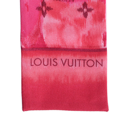 Louis Vuitton Silk Monogram Ikat Summer Bandeau Rose Indien 3 of 4