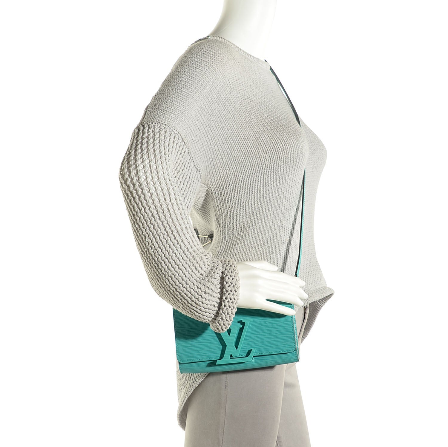 Louis Vuitton Epi Louise Strap PM Turquoise 2 of 7