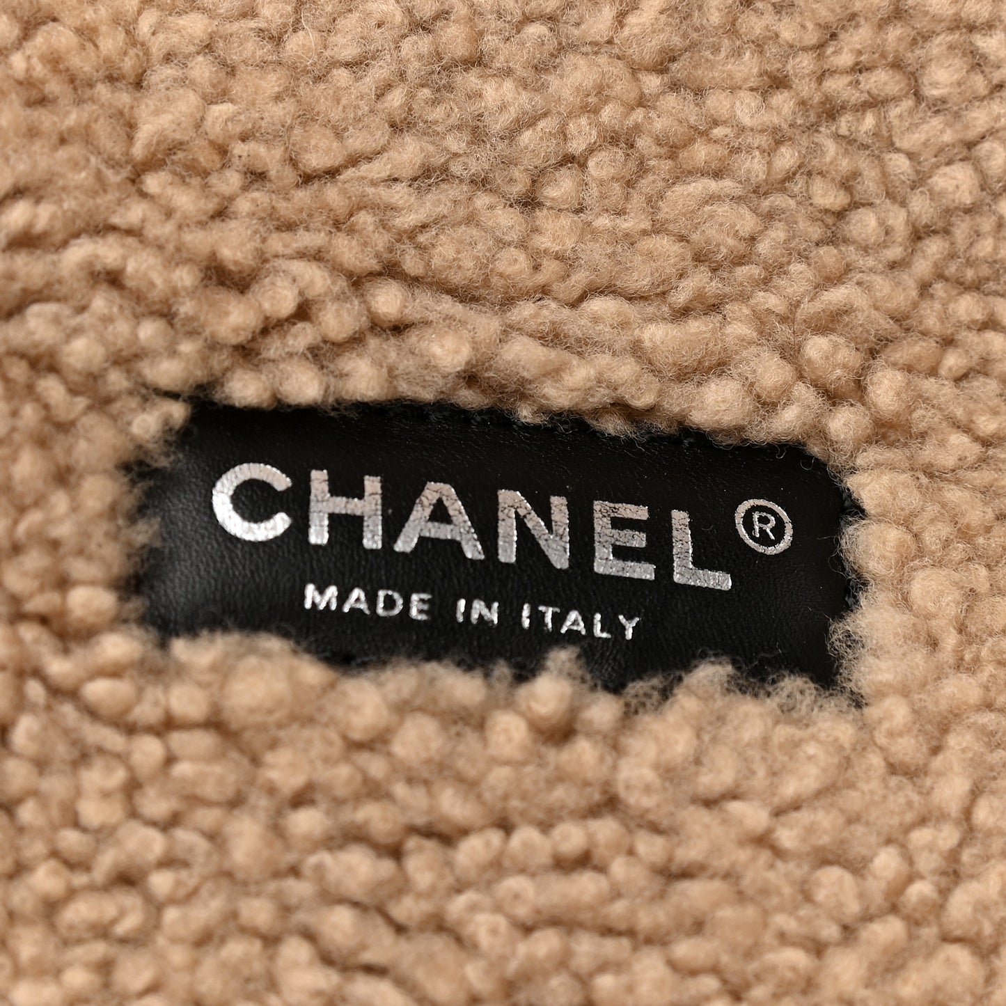 Shearling Quilted Medium Single Flap Grey