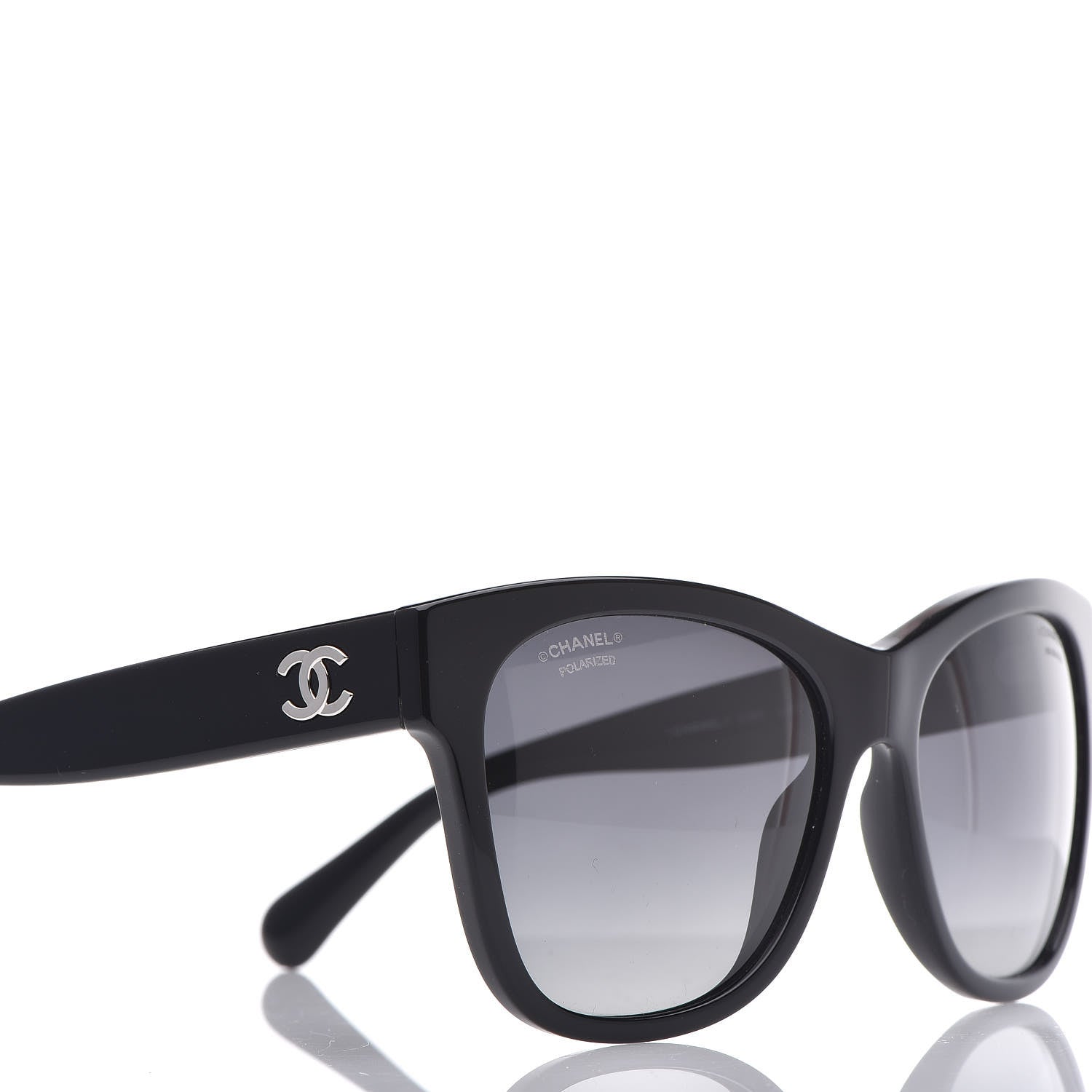 Chanel Polarized Square CC Sunglasses 5380 Black 4 of 7