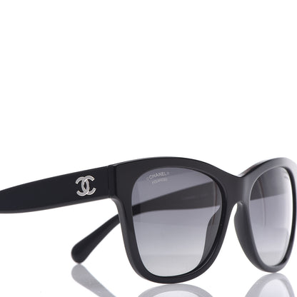 Chanel Polarized Square CC Sunglasses 5380 Black 4 of 7