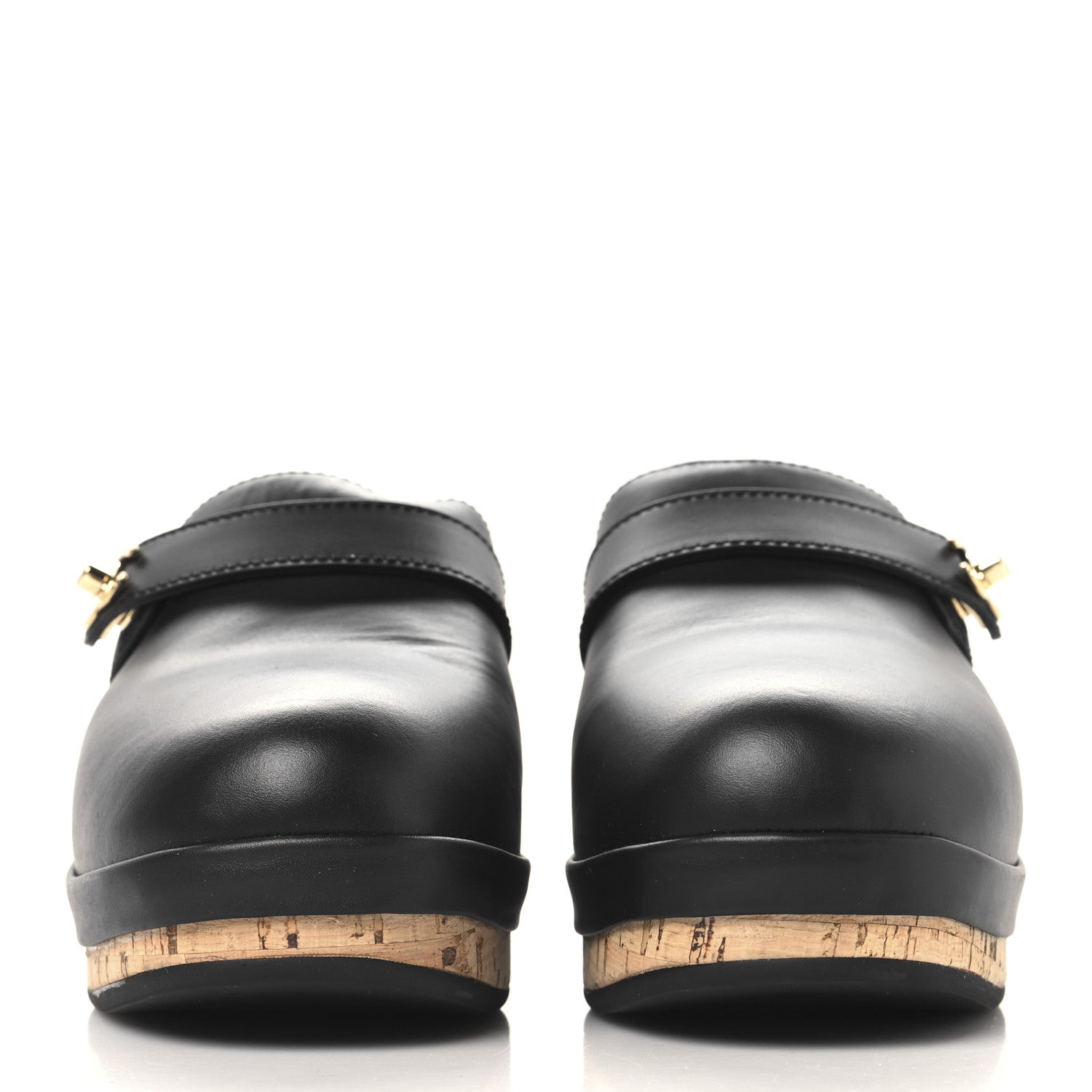 Chanel Calfskin CC Turn Lock Clogs 38 Black 3 of 9