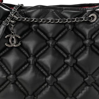 Chanel Calfskin Quilted Chesterfield Shoulder Bag Black 9 of 11