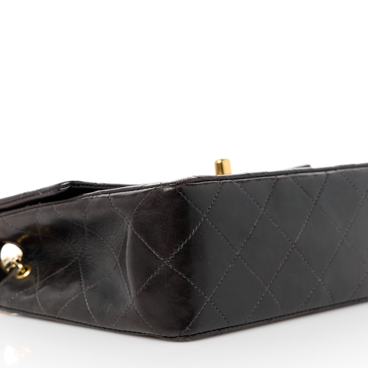 Chanel Lambskin Quilted Mini Square Flap Bag Black 10 of 11