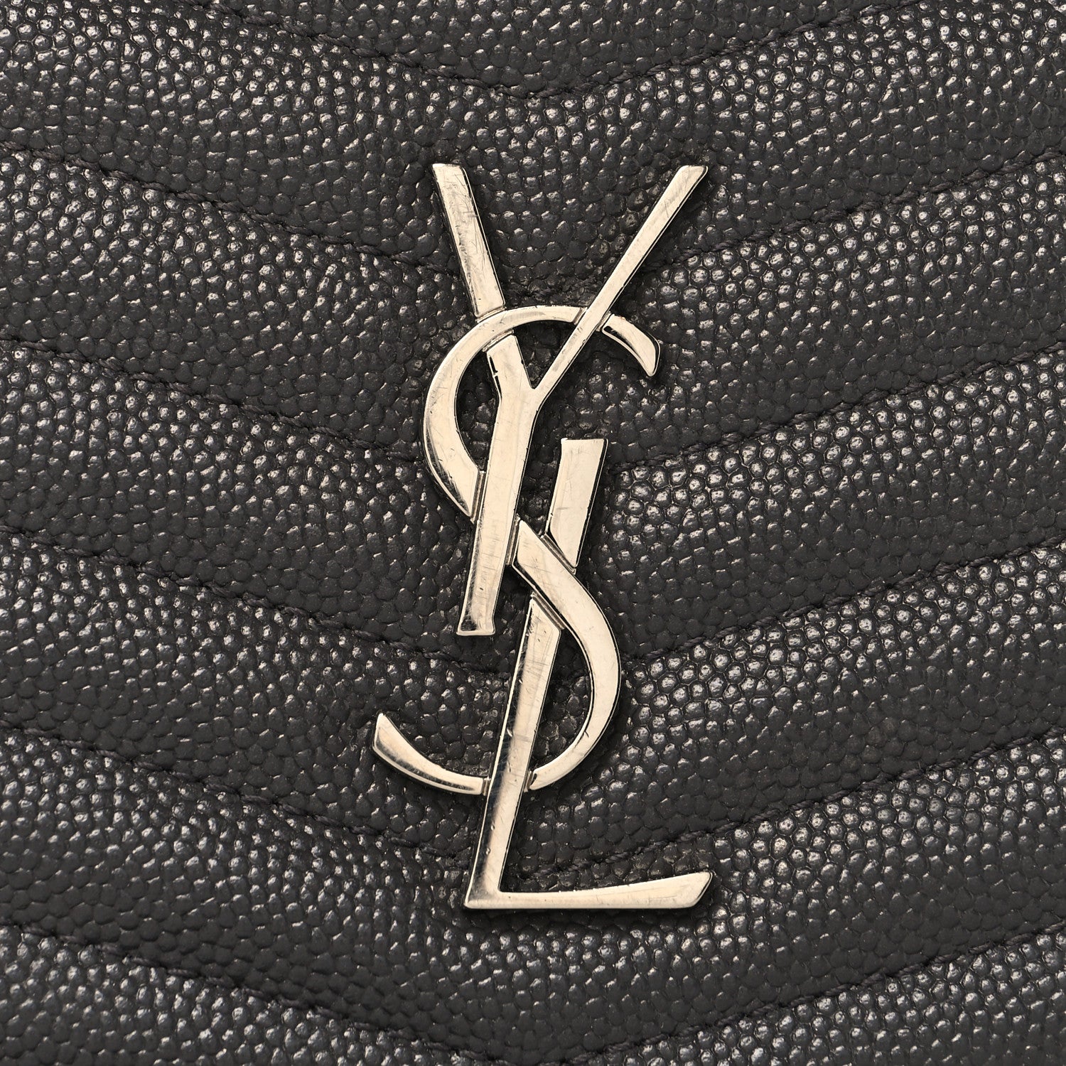 Saint Laurent Grain De Poudre Matelasse Monogram Mini Lou Camera Bag Asphalt 8 of 11