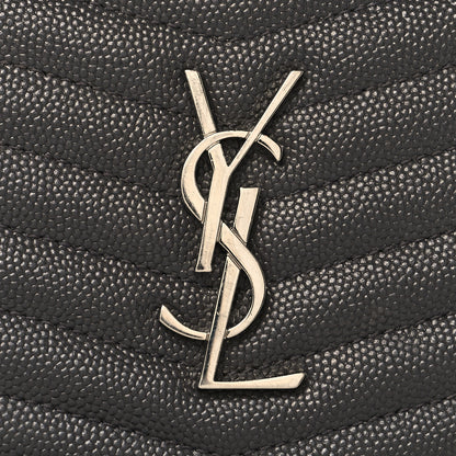 Saint Laurent Grain De Poudre Matelasse Monogram Mini Lou Camera Bag Asphalt 8 of 11