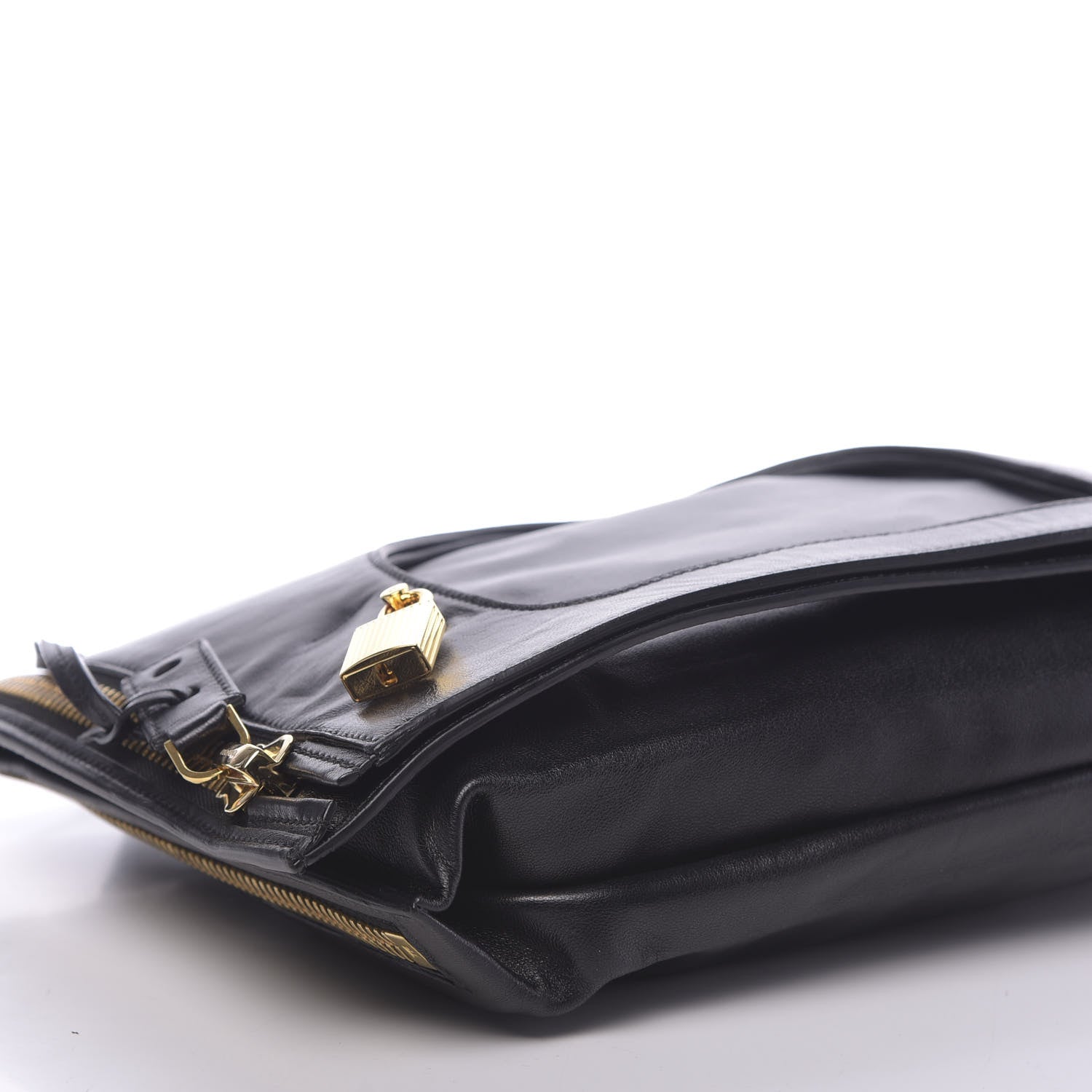 Tom Ford Ramskin Small Alix Padlock Zip Shoulder Bag Black 14 of 15