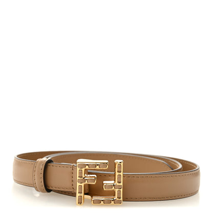 Fendi Vitello Liberty FF Infilature Ceylon 2CM Belt 90 36 Cuoio 1 of 6