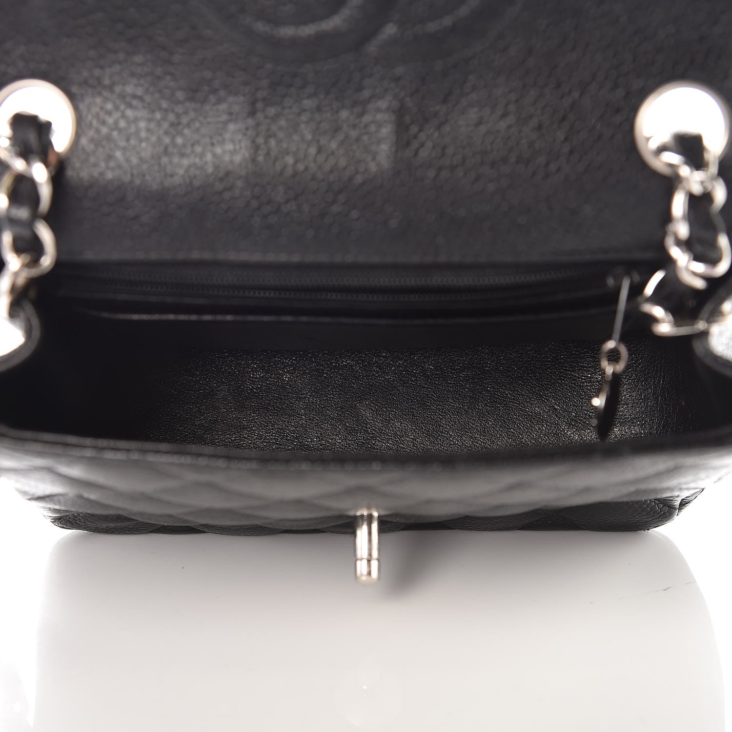Chanel Caviar Quilted Mini Square Flap Black 5 of 9