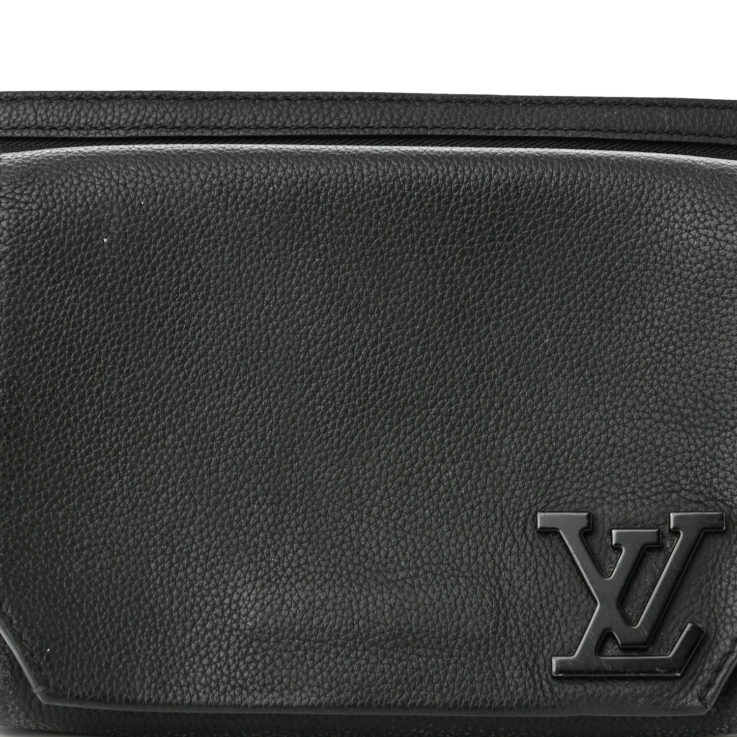 Louis Vuitton Grained Calfskin Aerogram Slingbag Black 7 of 10