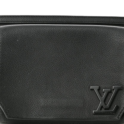 Louis Vuitton Grained Calfskin Aerogram Slingbag Black 7 of 10