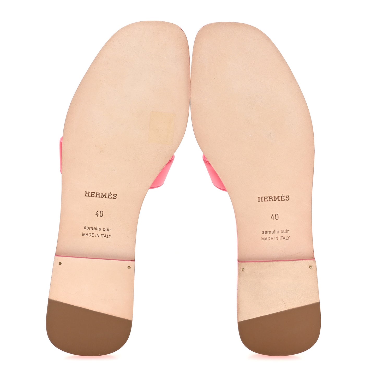 Box Calfskin Oran Sandals 40 Rose Vinicunca