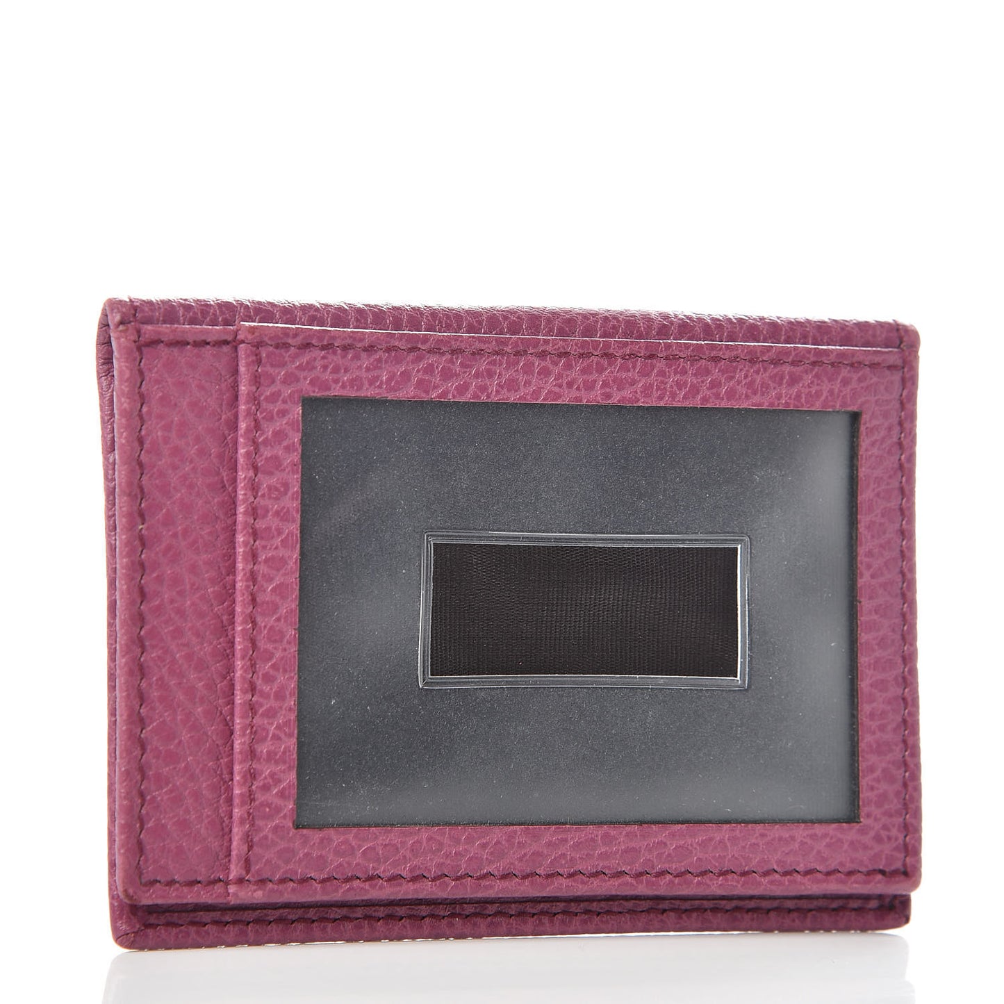 Dollar Calfskin Swing Train Pass Card Case Peonia Flower