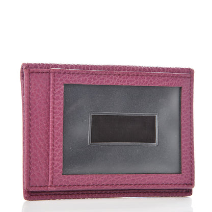 Gucci Dollar Calfskin Swing Train Pass Card Case Peonia Flower 3 of 8