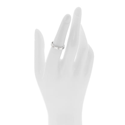 Cartier 18K White Gold 3.5mm LOVE Wedding Band Ring 52 6 2 of 4