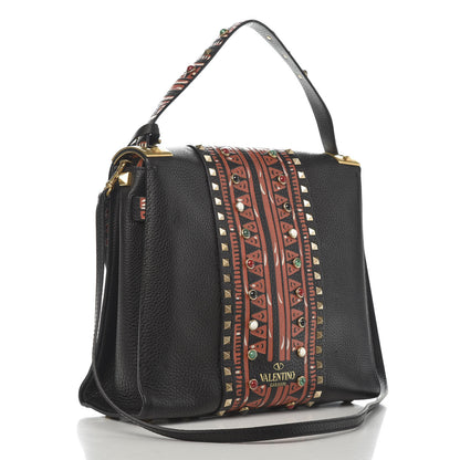 Valentino Garavani Alce Tribal Medium My Rockstud Frame Bag Black 3 of 9