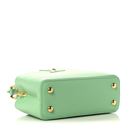 Louis Vuitton Taurillon Mini Capucines Vert Pomme 4 of 9