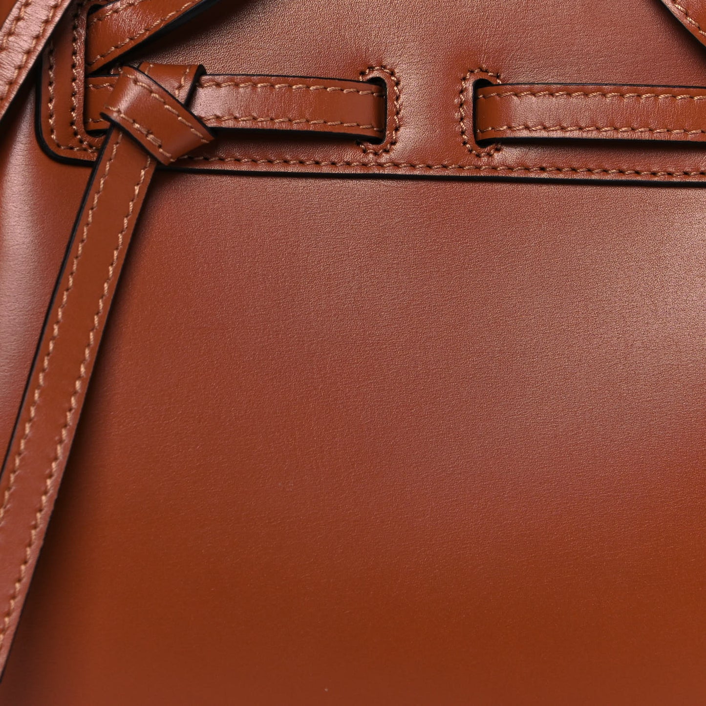 Boxcalf Mini Lazo Tote Tan