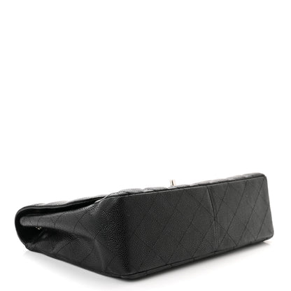 Chanel Caviar Quilted Jumbo Single Flap Black 4 of 10
