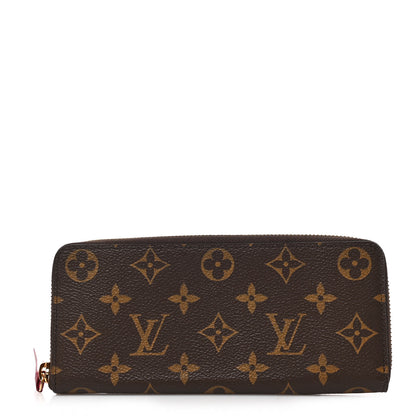 Louis Vuitton Monogram Clemence Wallet Fuchsia 1 of 6