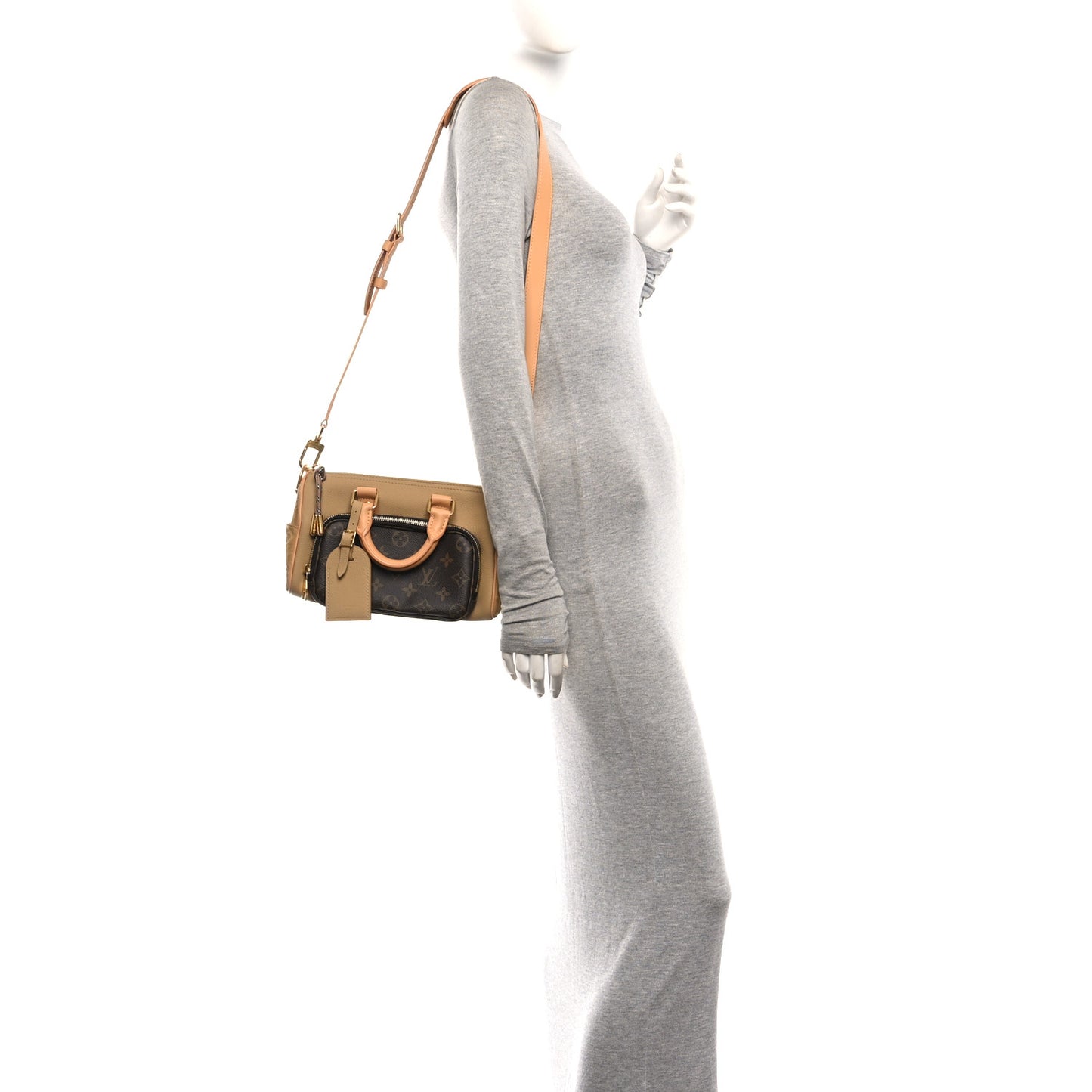 Taurillon Suede Monogram Cargo Keepall Bandouliere 25