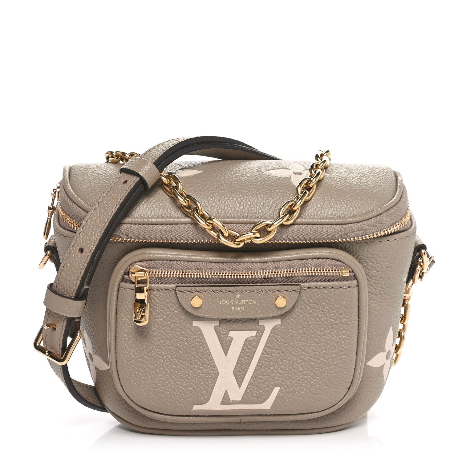 Louis Vuitton Empreinte Monogram Giant Mini Bumbag Tourterelle Cream 1 of 9