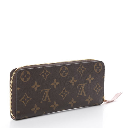 Louis Vuitton Monogram Clemence Wallet Rose Ballerine 2 of 5