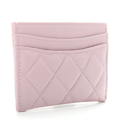 Chanel Caviar Quilted Card Holder Light Pink 3 of 9