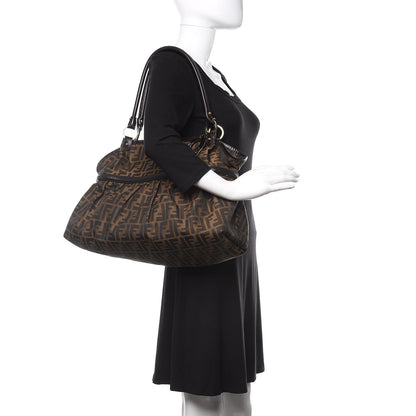 Fendi Zucca Large Chef Shopper Tote Tobacco 2 of 13