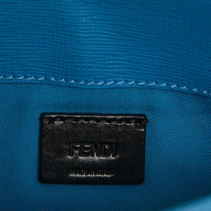 Fendi Vitello Elite Crystal Monster Eyes Tube Wallet On Chain Blue Royal Multicolor 6 of 6