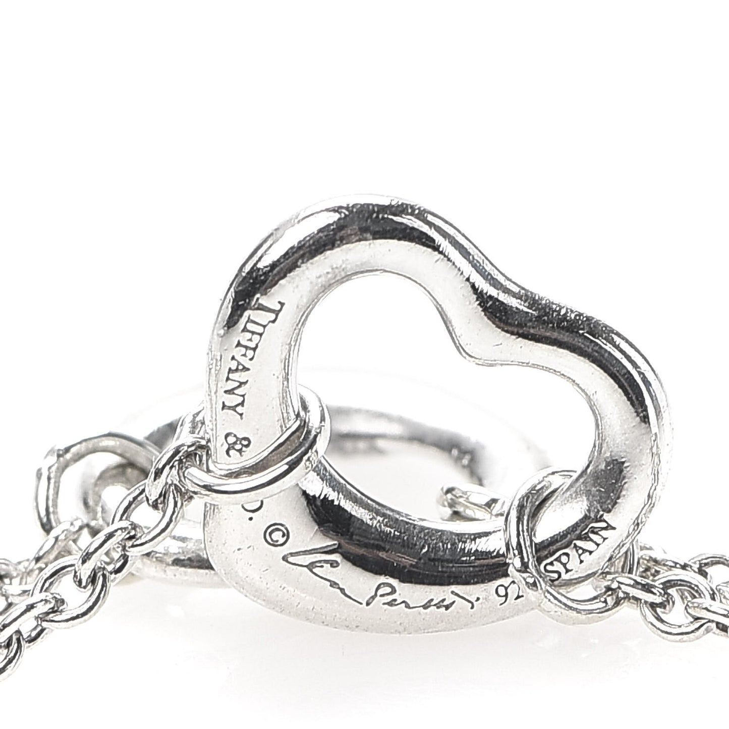 Sterling Silver Elsa Peretti Open Heart Bracelet
