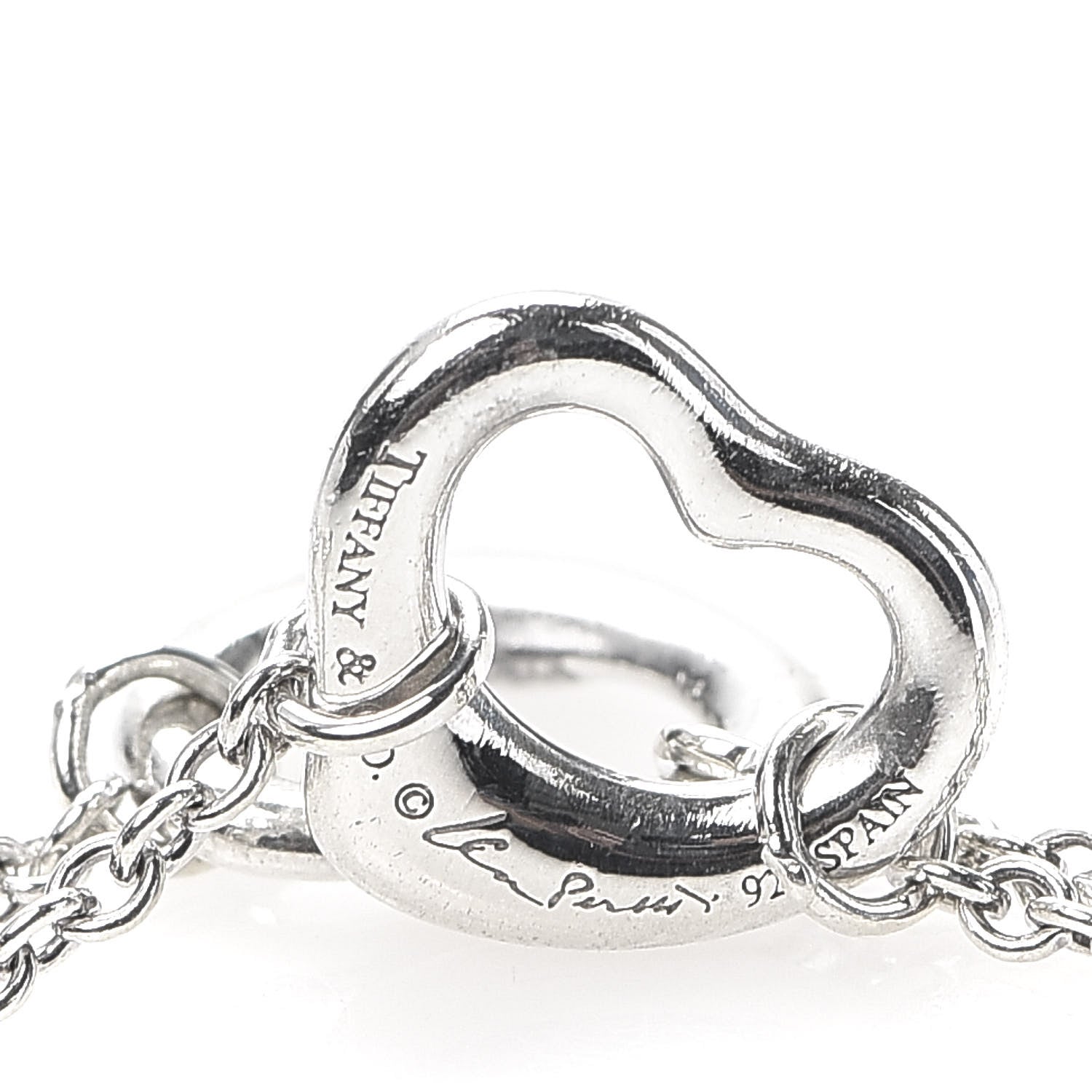 Tiffany Sterling Silver Elsa Peretti Open Heart Bracelet 4 of 4